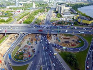 Эстакада на развязке МКАД с Волоколамским шоссе